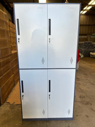 4-Door Storage Cabinet Lockable Cupboard