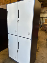 4-Door Storage Cabinet Lockable Cupboard