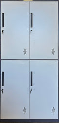 4-Door Storage Cabinet Lockable Cupboard