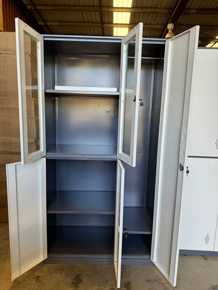 5-DOOR STORAGE CABINET LOCKABLE CUPBOARD