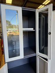 5-DOOR STORAGE CABINET LOCKABLE CUPBOARD