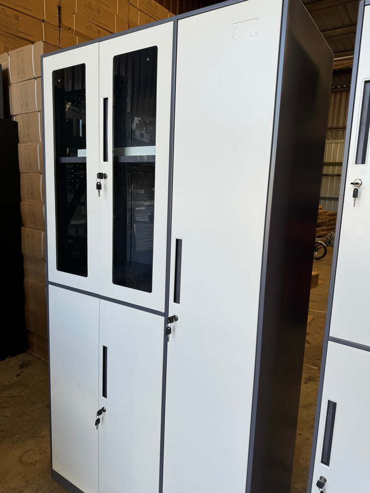 5-DOOR STORAGE CABINET LOCKABLE CUPBOARD