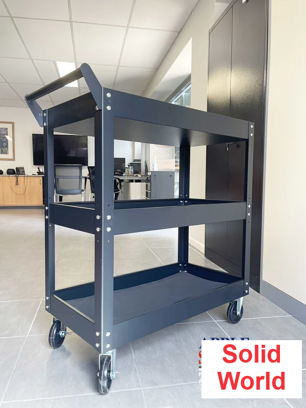 3-Tier Heavy-Duty Trolley (Tier Load: 50kg)