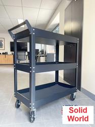 3-Tier Heavy-Duty Trolley (Tier Load: 50kg)