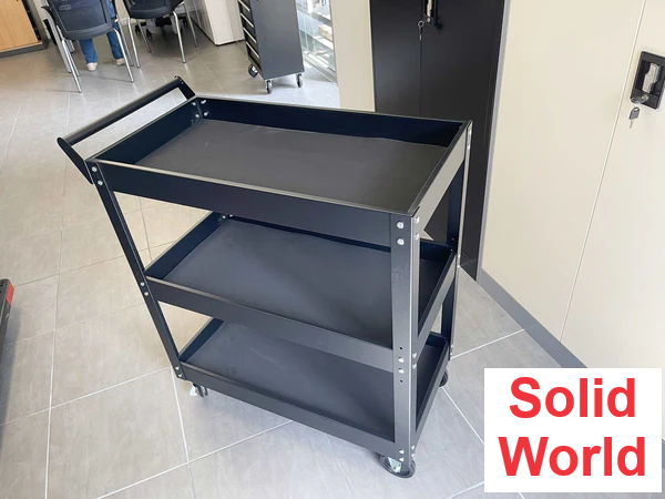 3-Tier Heavy-Duty Trolley (Tier Load: 50kg)