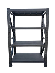 1.2m(W) x 2.4m(H) x 0.6m(D) Metal Shelving 1000KG Black