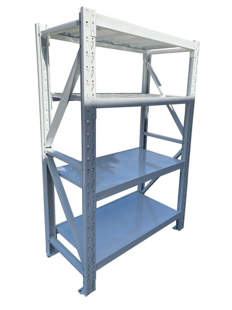 1.2m(W) x 1.8m(H) x 0.5m(D) Metal Shelving 800KG White