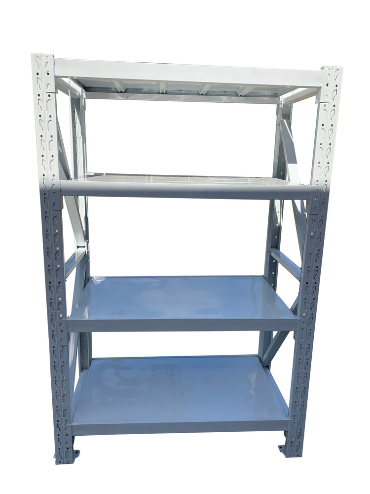 1.2m(W) x 1.8m(H) x 0.5m(D) Metal Shelving 800KG White