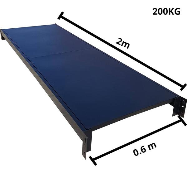 Extra Shelf 2.0m(w) x 0.6m Depth For 800kg Shelving Black