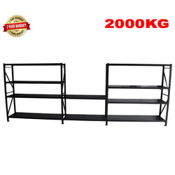 5.2m(W) x 1.8m(H) x 0.5m(D) 1600KG Connecting Shelving