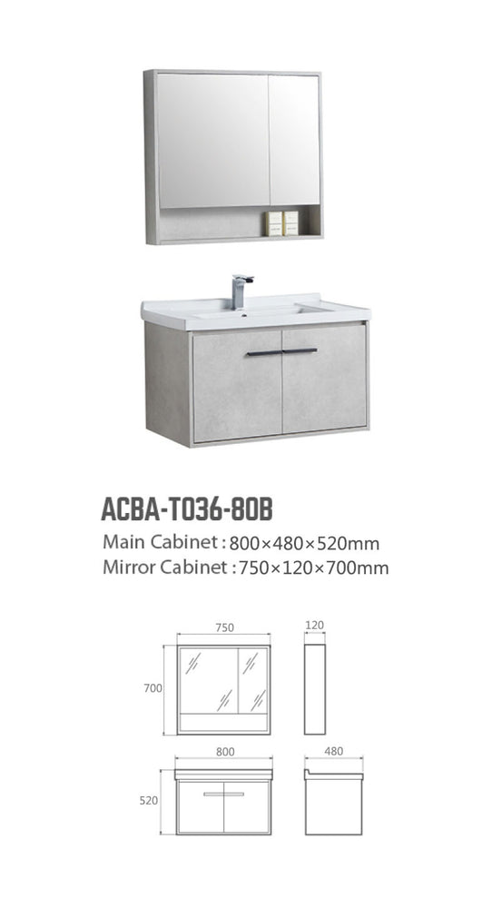 Aluminum Cabinet - ACBA-T036-80B