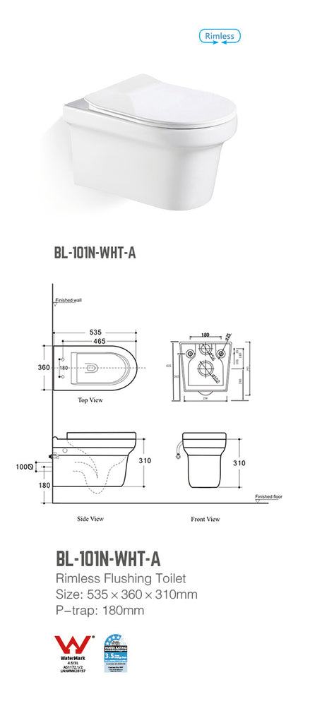 Toilet - BL-101N-WHT-A