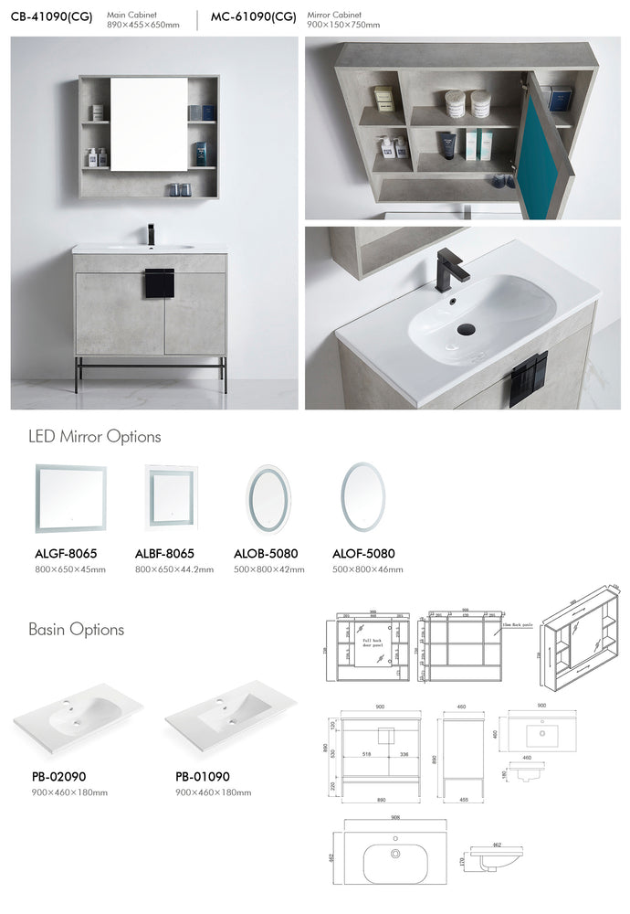 Bathroom Cabinet - CB-41090(CG)