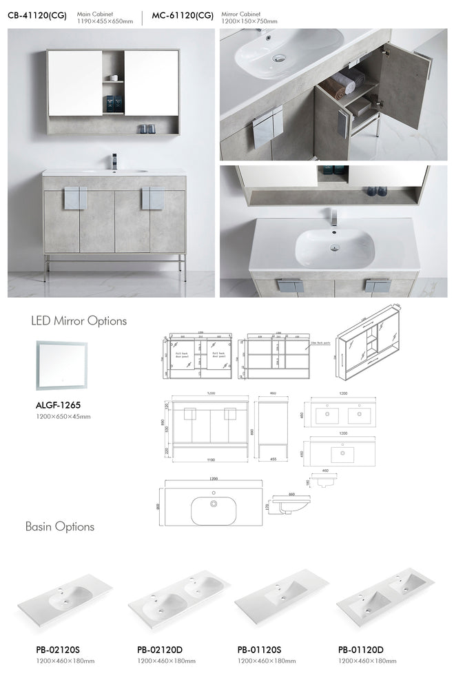 Bathroom Cabinet - CB-41120(CG)