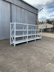 6.0m(W) x 1.8m(H) x 0.6m(D) 3000kg Connecting Shelving White