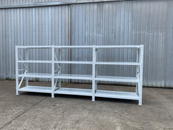 6.0m(W) x 1.8m(H) x 0.6m(D) 3000kg Connecting Shelving White