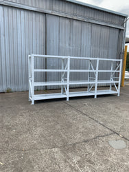 6.0m(W) x 2.4m(H) x 0.5m(D) 1800kg Connecting Shelving White