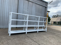 4.5m(W)x2.4m(H)x0.6m(D) 3000kg Connecting Shelving WHITE