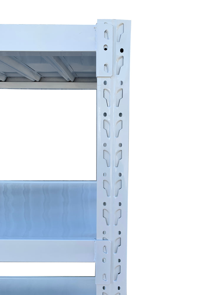 3.5m(W)x2.4m(H)x0.5m(D) 1400kg Connecting Shelving WHITE