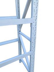 2.7m(W)x1.8m(H)x0.5m(D) 1600kg Connecting Shelving WHITE