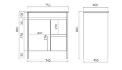 PVC Cabinet - CB-46075R