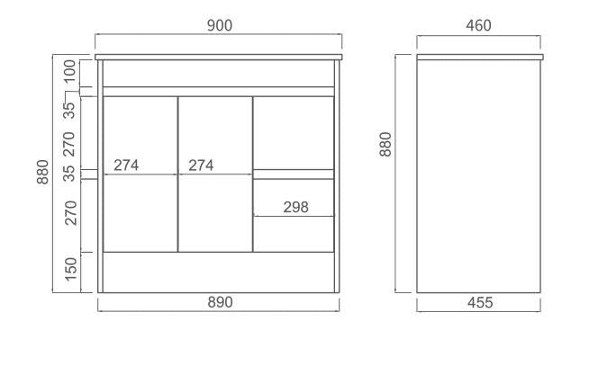 PVC Cabinet - CB-46090R