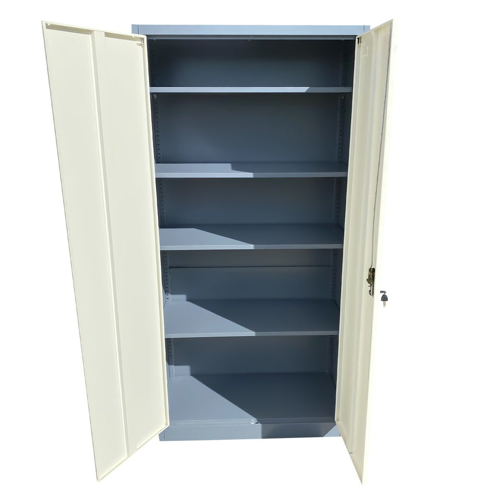 2 Doors Steel Storage Cabinet Lockable Cupboard