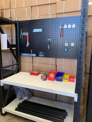 Pegboard for Shelving and Workbench